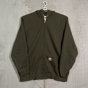 Carhartt‎ Loose Fit Heavyweight Full Zip Sweatshirt Mens 2XL Green Olive